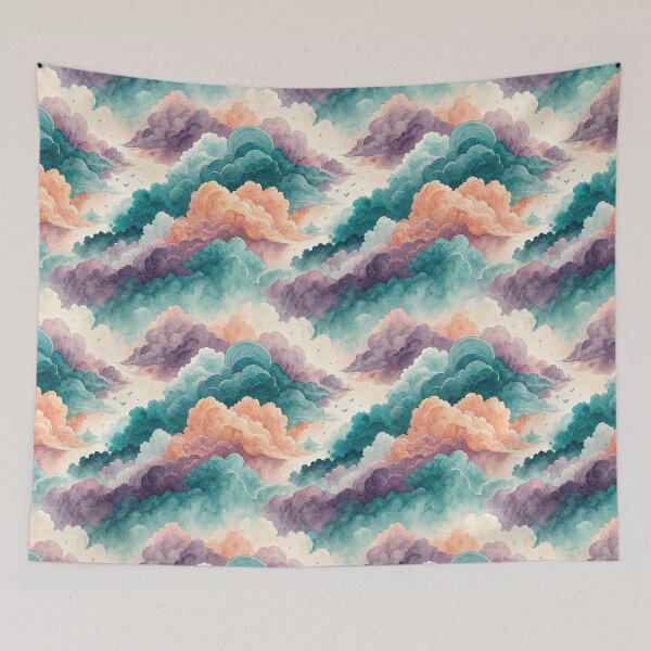 Item preview, Dreamy Watercolor Cloudscape with Pastel Hues. designed and sold by RGShirtWorks.