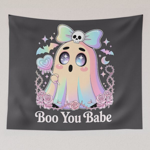 Item preview, Boo You Babe – Pastel Goth Kawaii Ghost Design designed and sold by LaLi-Designs.
