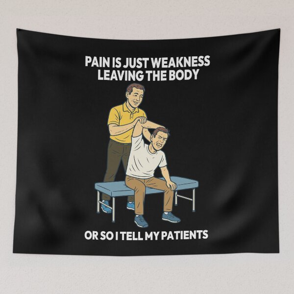 Item preview, Physiotherapy Funny Pain saying for designed and sold by LuminOrb.