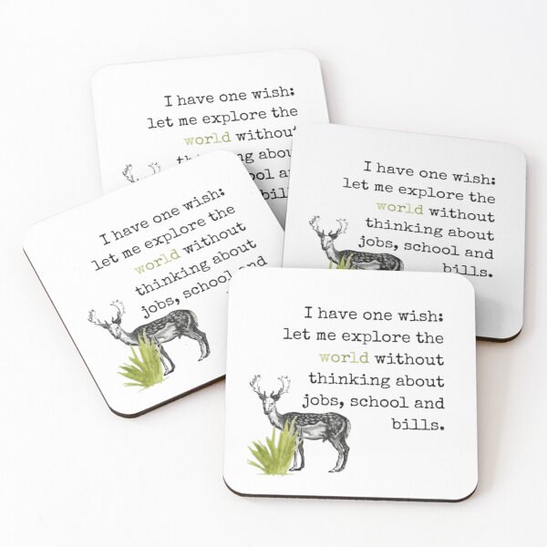 Item preview, I have one wish: Let me explore the world without thinking about jobs, school and bills. designed and sold by willowisles.