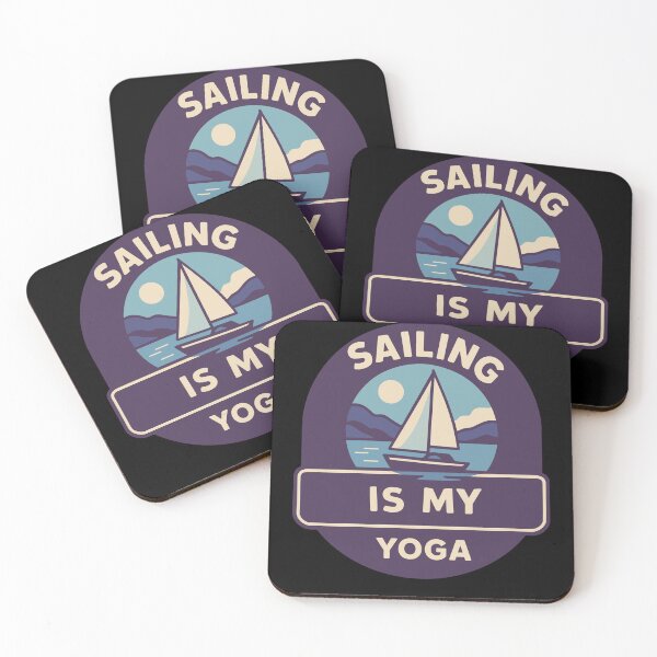 Item preview, Sailing Is My Yoga Captain Nautical Boat designed and sold by LuminOrb.