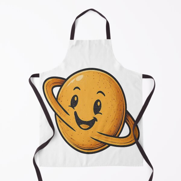 Item preview, Happy Saturn – Cute Kawaii Planet designed and sold by edexshop.