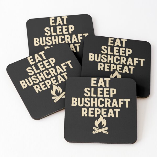Item preview, Eat Sleep Bushcraft Repeat Prepper Bushcrafting designed and sold by LuminOrb.