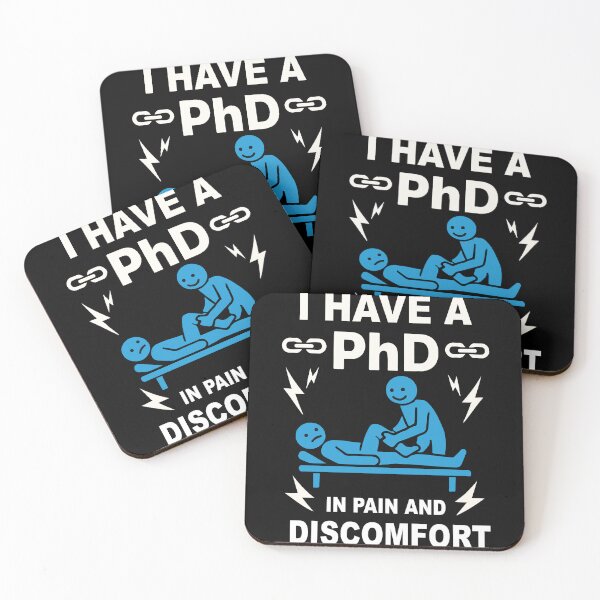 Item preview, Physiotherapist PhD Pain Discomfort Humor designed and sold by LuminOrb.