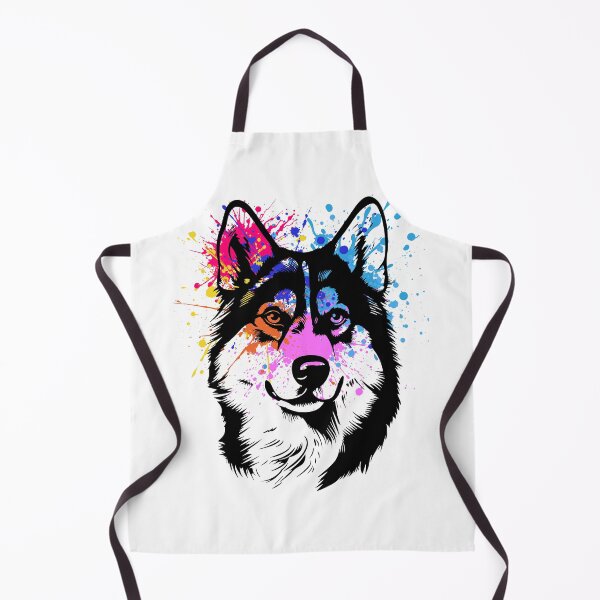Item preview, Color Splash Husky Dog Art designed and sold by yuki-hana.