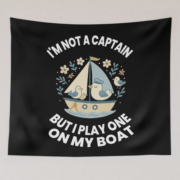 Item preview, I'm Not A Captain But I Play One On My Boat designed and sold by LuminOrb.