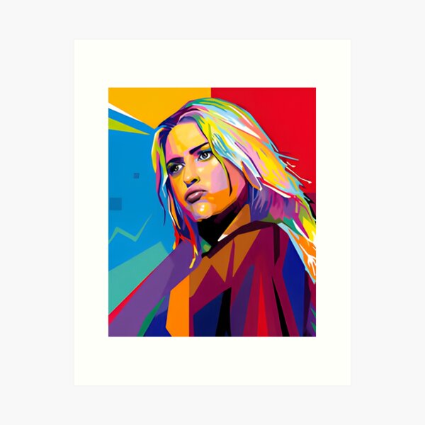 Item preview, Colorful Pop Art Portrait of Emily Armstrong – Bold Abstract Expression designed and sold by JayceTucker89.