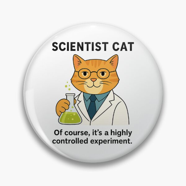 Item preview, Scientist Cat – Controlled Chaos, Meow-Style designed and sold by Teenomix.