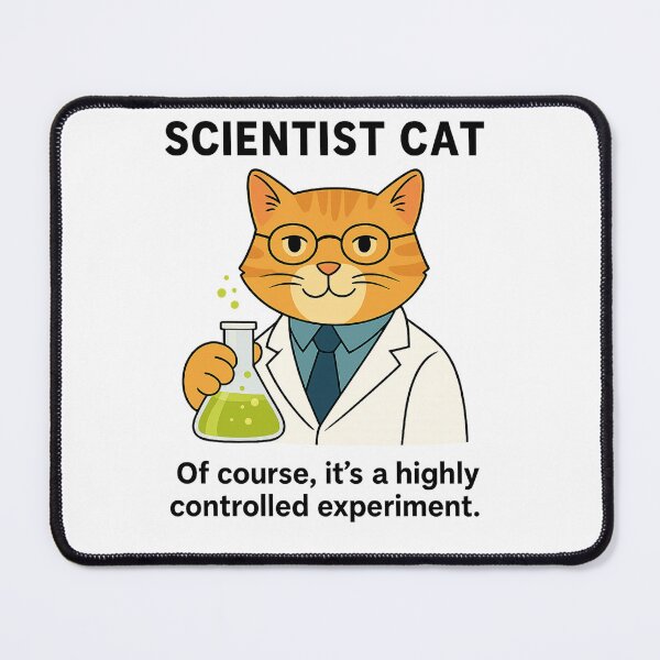 Item preview, Scientist Cat – Controlled Chaos, Meow-Style designed and sold by Teenomix.