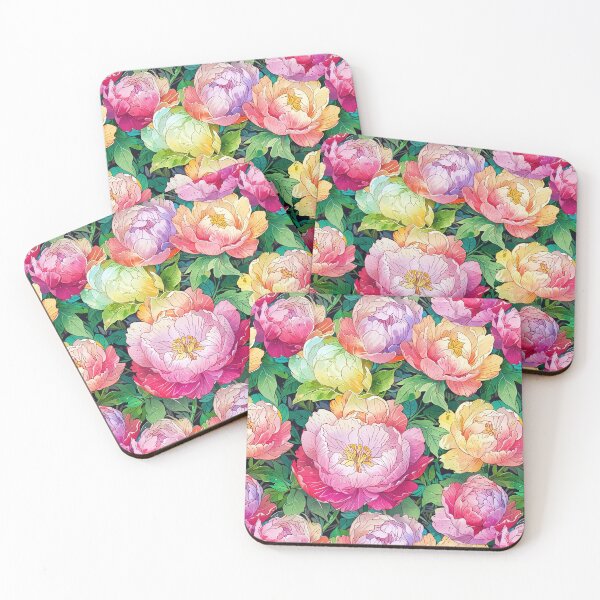 Item preview, Rainbow Peonies designed and sold by CoolPixels.