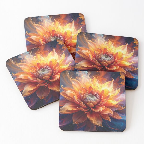 Item preview, Fire Dahlia Burst designed and sold by Misfit Merch Online.
