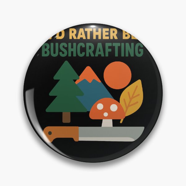 Item preview, I'd Rather Be Bushcrafting Prepper Survival designed and sold by LuminOrb.
