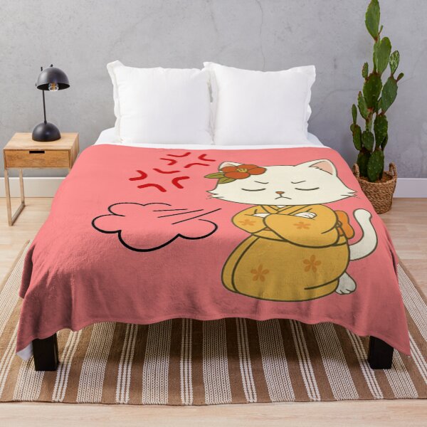 Item preview, Angry Kimono Cat – Cute Japanese Style Character designed and sold by NEKOKO BIYORI.