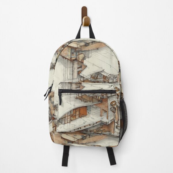 Item preview, Architectural Sketch Pattern Design designed and sold by Hunzaly.