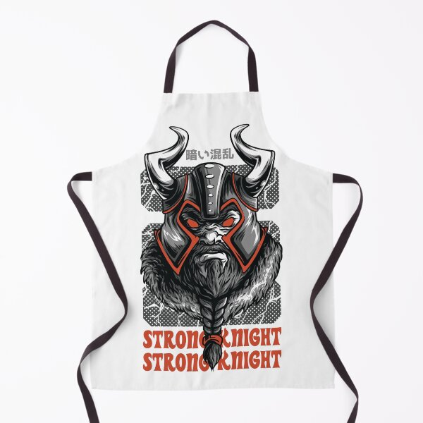 Item preview, Strong Knight – Viking Warrior Helmet Illustration with Japanese Text designed and sold by TeesHearts100.