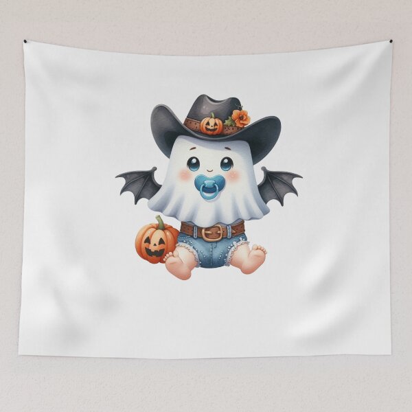 Item preview, Cowboy Ghost Halloween  designed and sold by TalalosART.