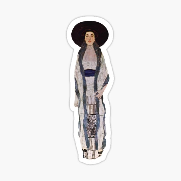 Aperçu de l'œuvre Adèle Bloch-Bauer II – Élément de portrait découpé de Klimt créée et vendue par EmeraldeaArt.
