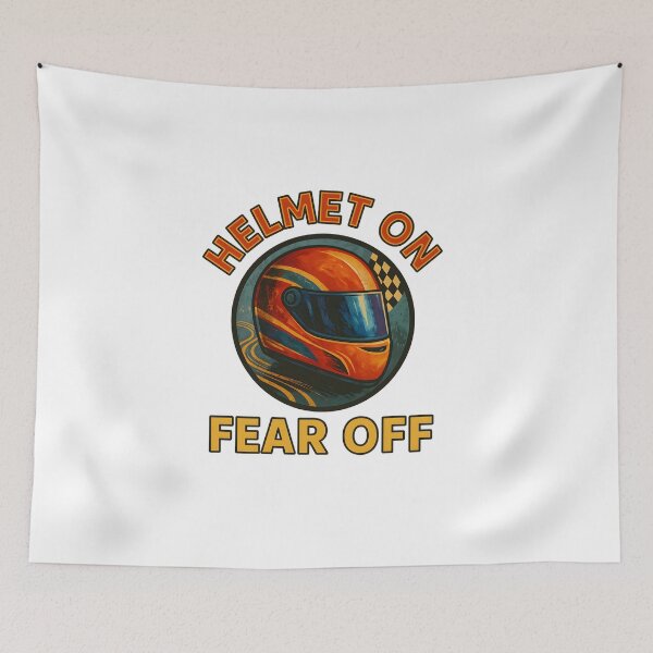Item preview, Helmet On - Fear Off - Motorsport designed and sold by inkNext.