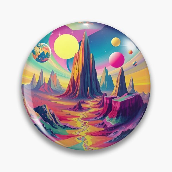 Item preview, Multidimensional Cosmic Portal with Alien Worlds and Geometric Frame designed and sold by AbdS07.