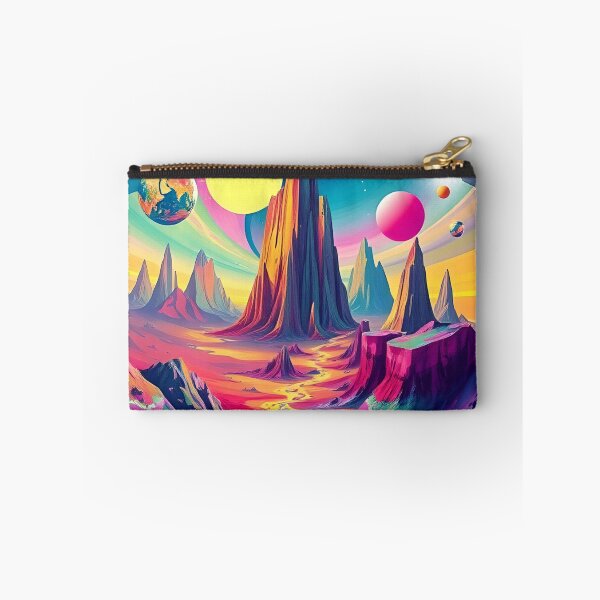 Item preview, Multidimensional Cosmic Portal with Alien Worlds and Geometric Frame designed and sold by AbdS07.