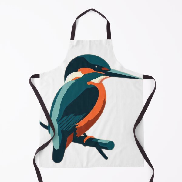 Item preview, Minimalist Kingfisher - Modern Bird Design - Nature Art designed and sold by Wild-way Art.