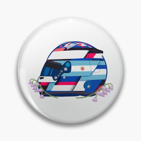 Item preview, Casco Franco Colapinto 2025 con flores designed and sold by OriDraws.