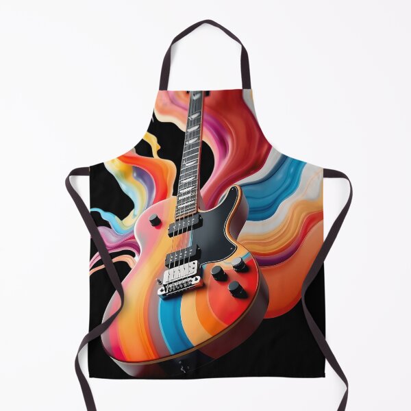 Item preview, Fluid Electric Guitar with Flowing Rainbow Energy Waves designed and sold by AbdS07.