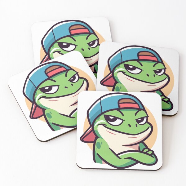Item preview, Relaxed Cartoon Frog in a Backwards Cap – Swamp Cool Vibes designed and sold by Confuzz1ed.
