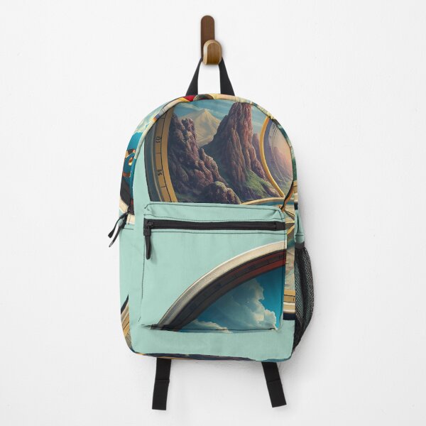 Item preview, Vintage Compass Navigation Art with Scenic Mountain Landscape designed and sold by AbdS07.