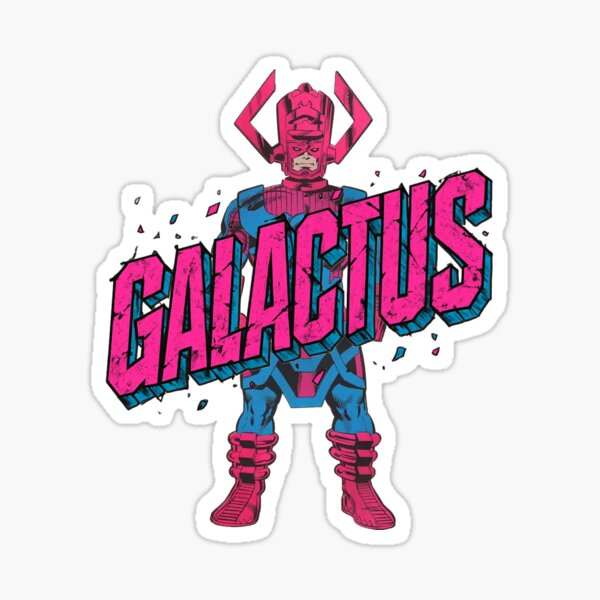 Galactus – Cosmic Titan Retro Poster Style Sticker