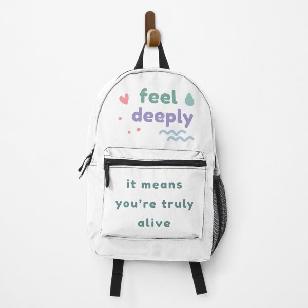 Item preview, Feel Deeply – Emotional Wellness Quote in Soft Pastel Style designed and sold by HelloPumpui.