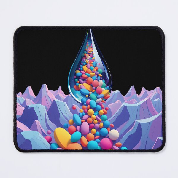 Item preview, Crystalline Water Droplet with Colorful Sphere Cascade Design designed and sold by AbdS07.