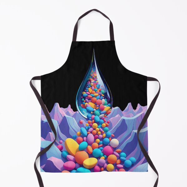 Item preview, Crystalline Water Droplet with Colorful Sphere Cascade Design designed and sold by AbdS07.