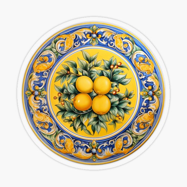 Item preview, Sicilian lemons pattern designed and sold by Kiki-Hes.