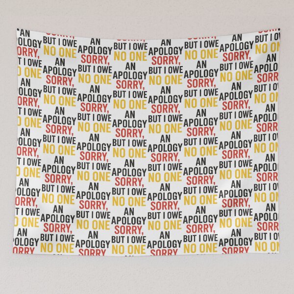 Item preview, Sorry, But I Owe No One an Apology Bold Statement T-Shirt designed and sold by TeeTimeTreasure.