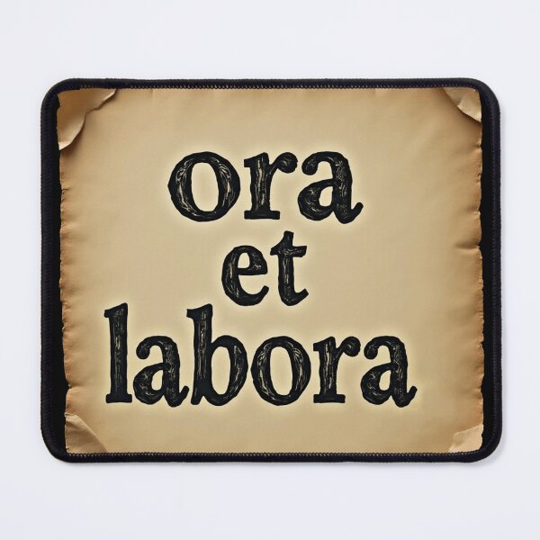 Item preview, Pray And Work Monk Motto Ora et labora designed and sold by JanChryzostom.