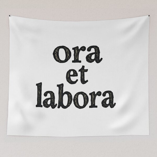 Item preview, Pray And Work Monk Motto Ora et labora designed and sold by JanChryzostom.