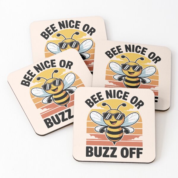 Item preview, Bee Nice or Buzz Off – Cool Bee designed and sold by shokA Design.
