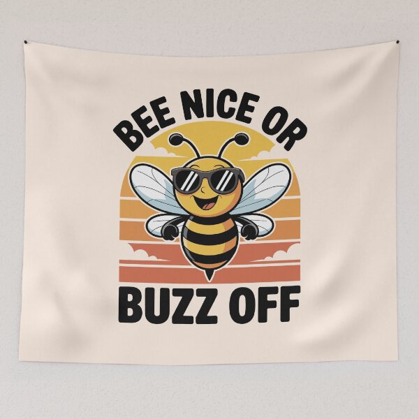 Item preview, Bee Nice or Buzz Off – Cool Bee designed and sold by shokA Design.