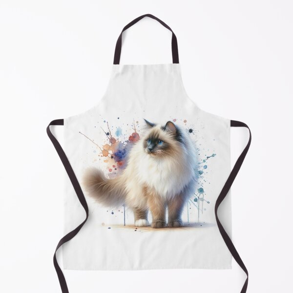 Item preview, Watercolor Ragdoll cat with blue eyes designed and sold by paulrommer.