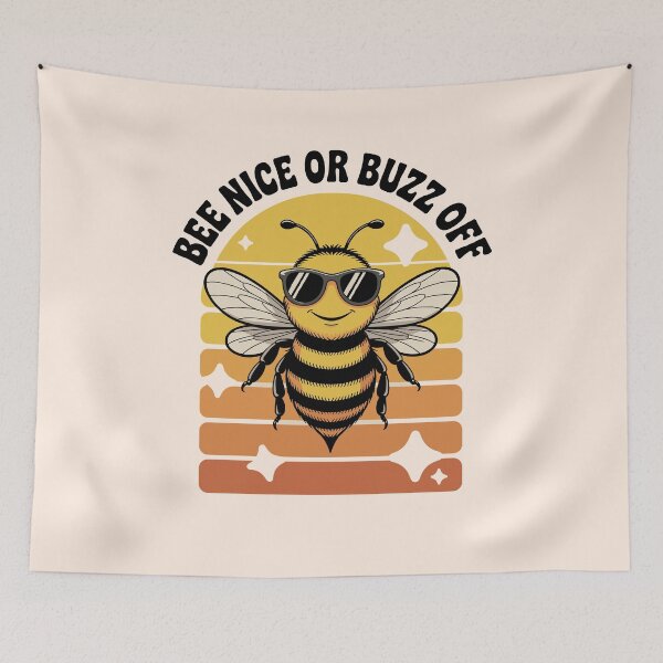 Item preview, Bee Nice or Buzz Off – Cool Bee designed and sold by shokA Design.