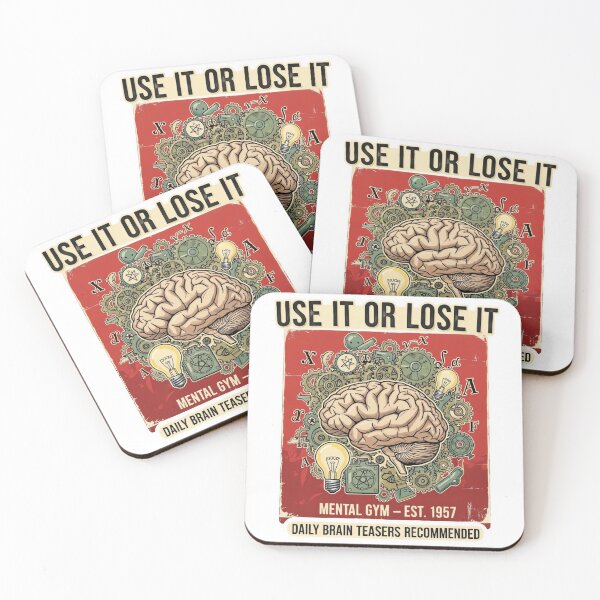 Item preview, Use It or Lose It – Vintage Brain Teaser Design designed and sold by ARTReMi.