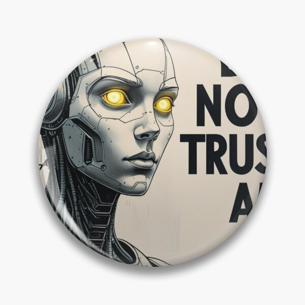 Item preview, Do Not Trust AI – Bold Artificial Intelligence Warning Design designed and sold by smitke.