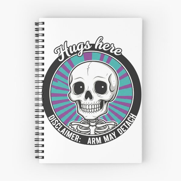 Item preview, Hugs Here Disclaimer: Arm May Detach Skeleton designed and sold by Owcomm.