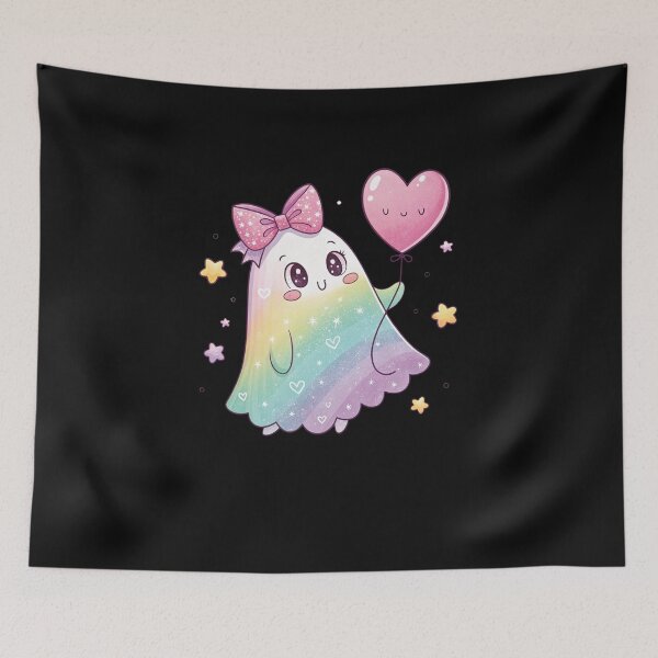 Item preview, Cute Ghost Heart Balloon Halloween designed and sold by MOHITSALVI.