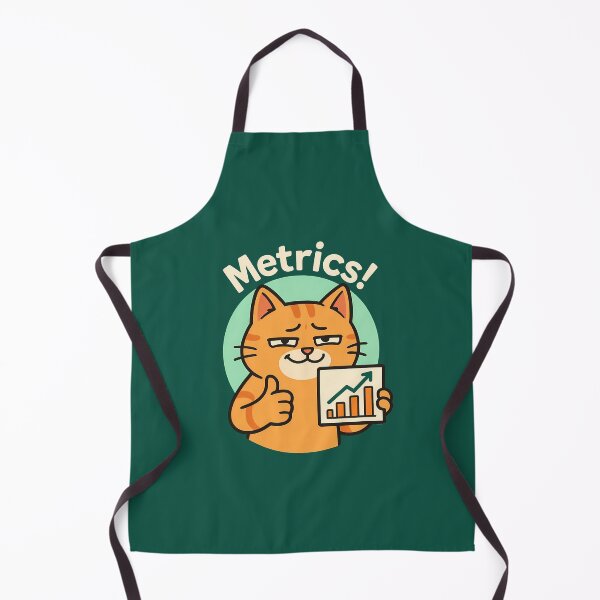 Item preview, Confident Cat with Metrics Chart designed and sold by Yuliya Brush.
