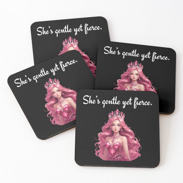 Item preview, She's gentle yet fierce - Pink Tourmaline Crystal Princess | Stoicism Philosophy  designed and sold by LexaArtworks.