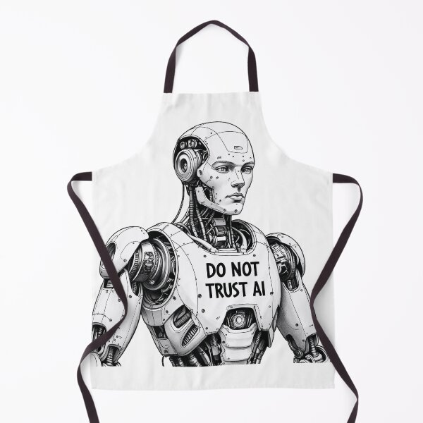 Item preview, Do Not Trust AI – Bold Artificial Intelligence Warning Design designed and sold by smitke.