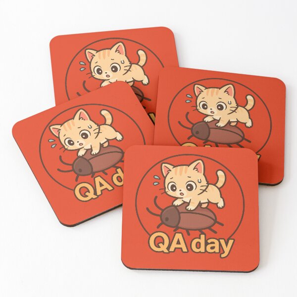 Item preview, QA Day Bug Hunter Cat designed and sold by Yuliya Brush.