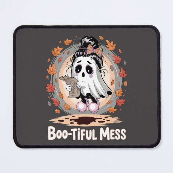 Item preview, Boo-tiful Mess – Cute Autumn Ghost Cartoon Design designed and sold by LaLi-Designs.